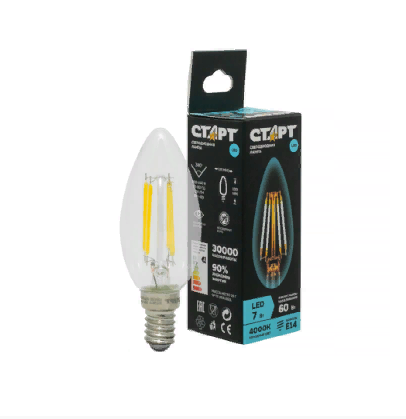 led-f-candle-e14-7w40